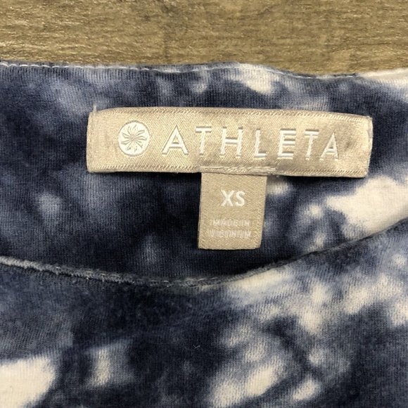 Athleta Santorini High Neck Printed Dress Rip Tide Tie Dye Sleeveless Size XS - Picture 4 of 9